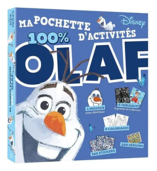 Couverture : LA REINE DES NEIGES: Ma pochette d'activités: 100 % Olaf: Disney