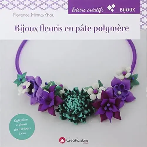 Couverture : Bijoux fleuris en pâte polymère