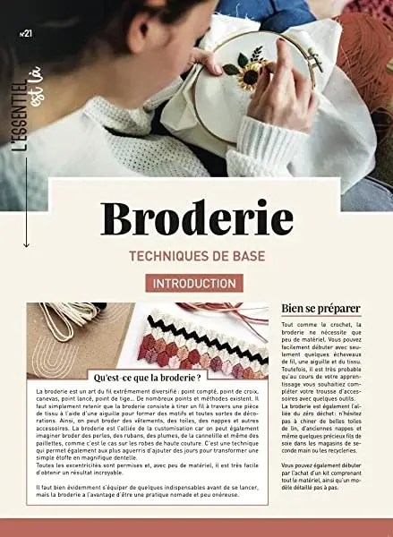 Couverture : Broderie: Techniques de base