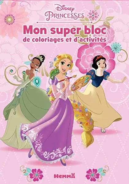 Couverture : Disney Princesses: Mon super bloc de coloriages et d'activités