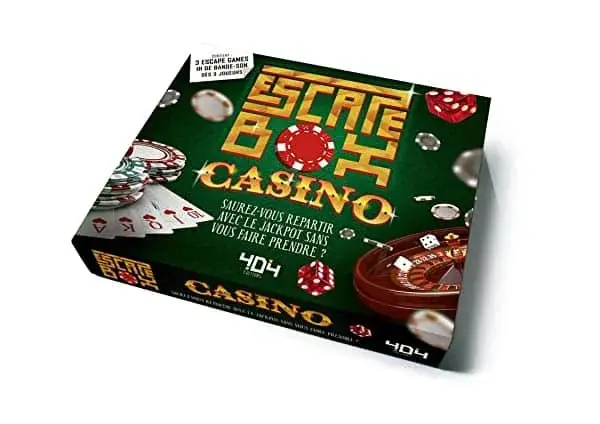 Couverture : Escape Box Casino: Escape game adulte de 3 à 6 joueurs: Dès 14 ans et adulte