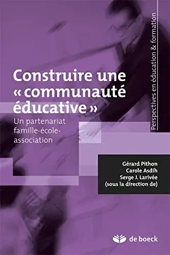 Couverture : Construire une communauté éducative