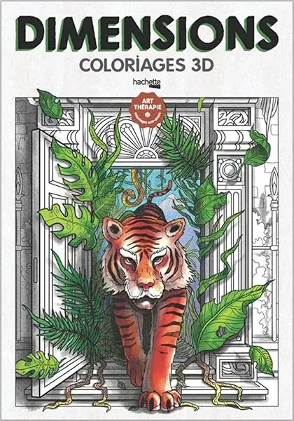 Couverture : Dimensions: Coloriages 3D