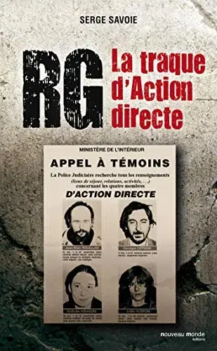 Couverture : RG, la traque d'Action directe: La traque d'Action directe