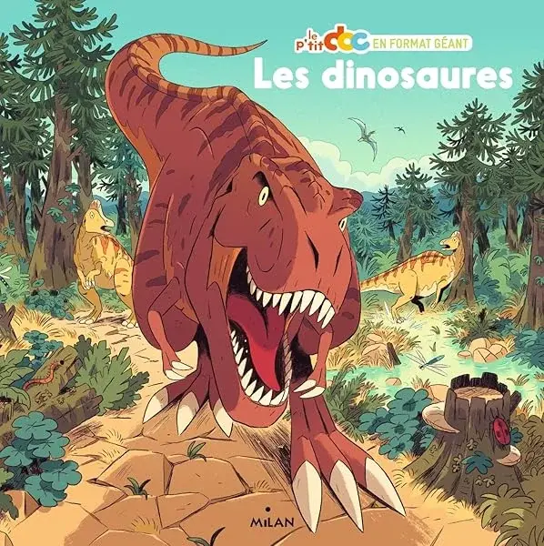 Couverture : Les dinosaures: format géant