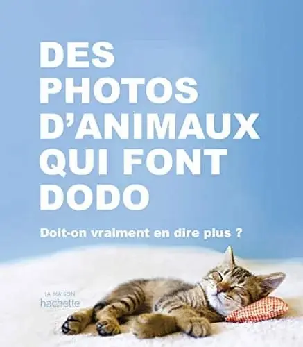 Couverture : Des photos d'animaux qui font dodo: Doit-on vraiment en dire plus ?
