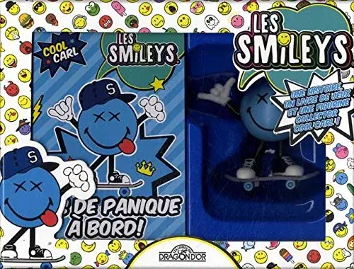 Couverture : Les Smileys: Coffret: Cool Carl: Deux livres et une figurine cadeau: Dès 6 ans