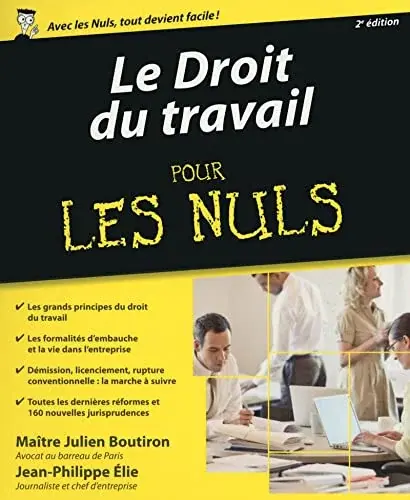 Couverture : Le Droit du travail pour les Nuls, 2e