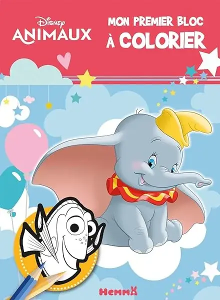 Couverture : Disney Animaux: Mon premier bloc à colorier: Livre de coloriage: Dès 3 ans