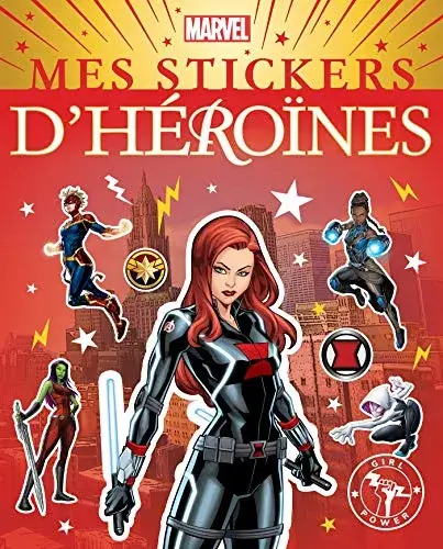 Couverture : MARVEL: Mes Stickers d'Héroïnes