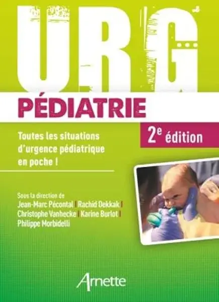 Couverture : Urg' pédiatrie: Toutes les situations d'urgence pédiatrique en poche !