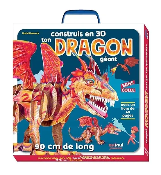 Couverture : Construis en 3D: Ton dragon géant