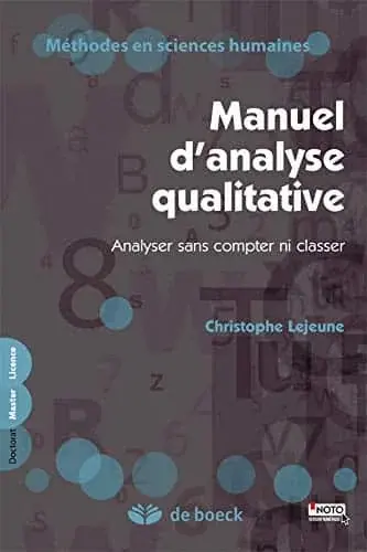 Couverture : Manuel d’analyse qualitative : Analyser sans compter ni classer