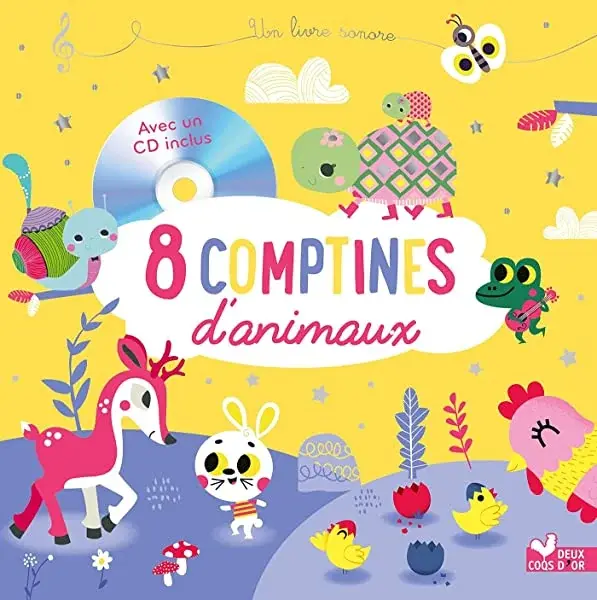 Couverture : 8 comptines d'animaux: Avec un CD inclus