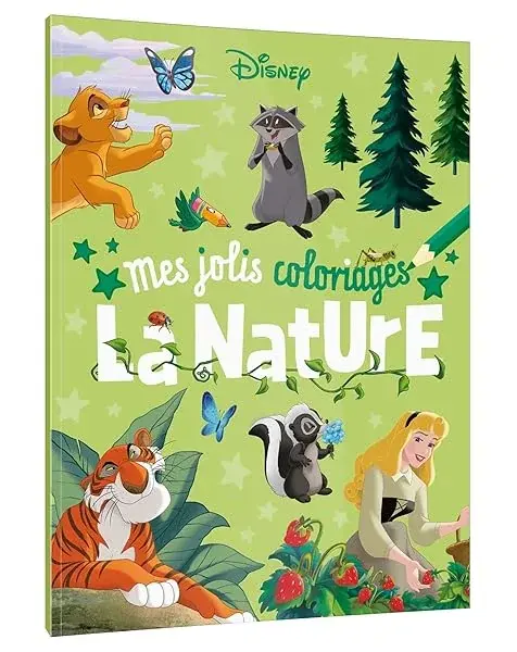Couverture : DISNEY CLASSIQUES: Mes Jolis Coloriages: La Nature