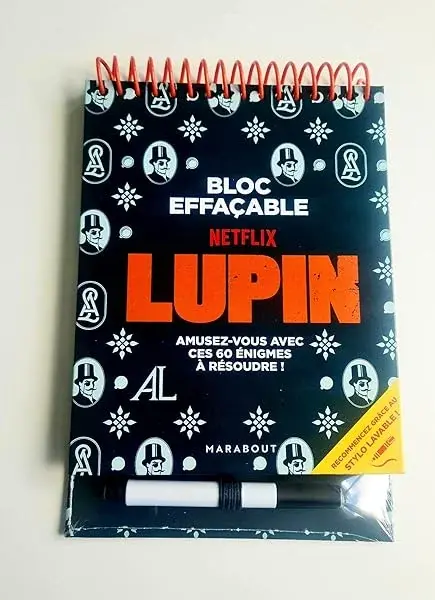 Couverture : Bloc de jeux effaçable: Lupin