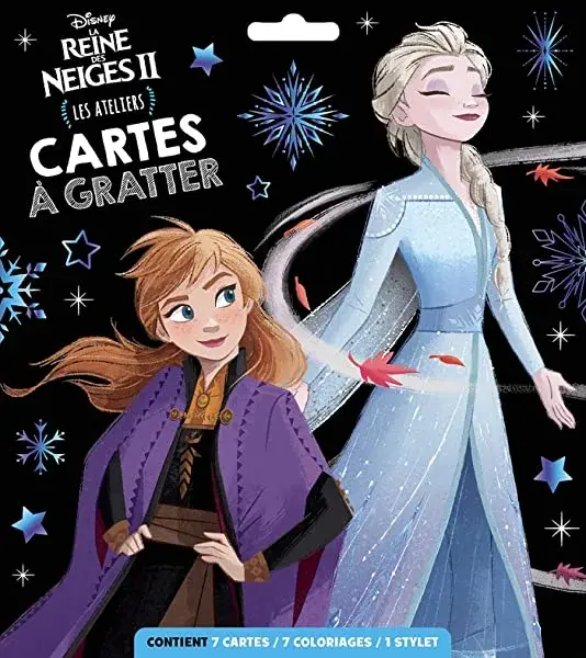 Couverture : LA REINE DES NEIGES 2: Les Ateliers Disney: Cartes à gratter