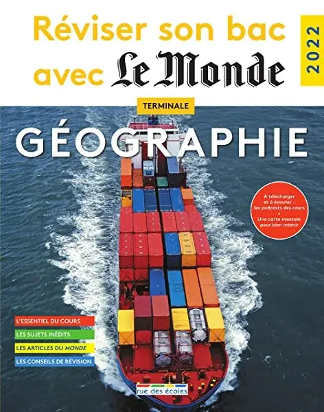 Couverture : Réviser son bac avec le Monde 2022, Géographie , Terminale