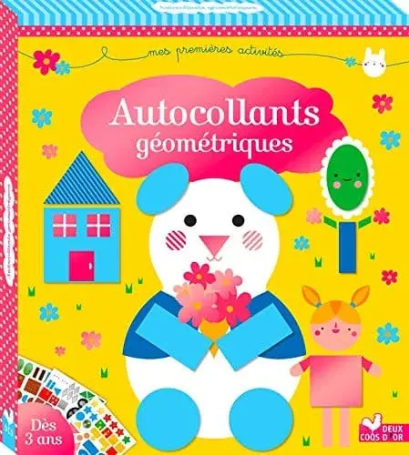 Couverture : Autocollants géométriques: boîte avec accessoires