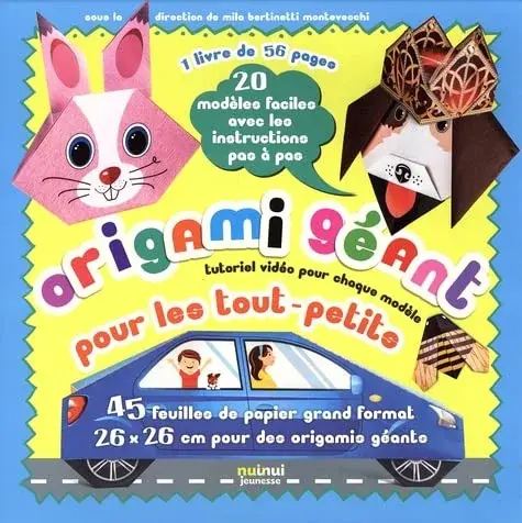 Couverture : Origami géant pour les tout-petits