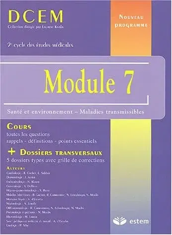 Couverture : Module 7 (DCEM: Epreuves Classantes Nationales): Santé et environnement: Maladies transmissibles