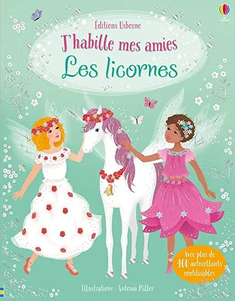 Couverture : J'habille mes amies: Les licornes