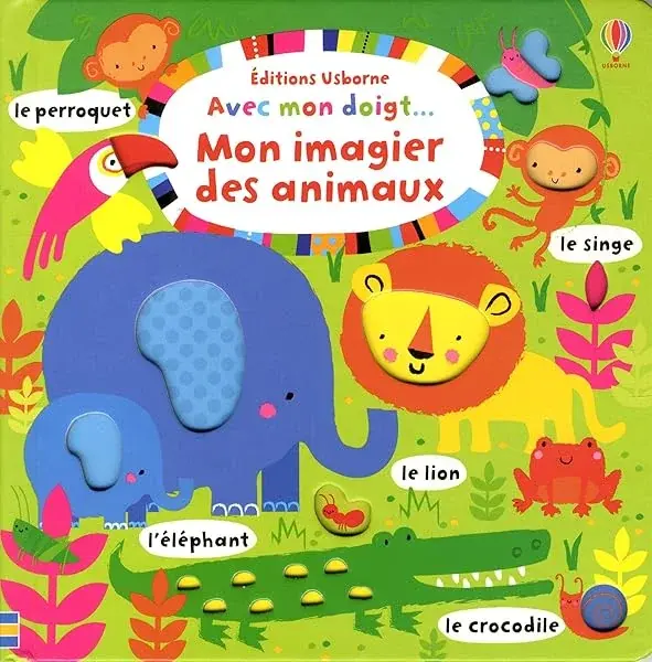 Couverture : Avec mon doigt… Mon imagier des animaux