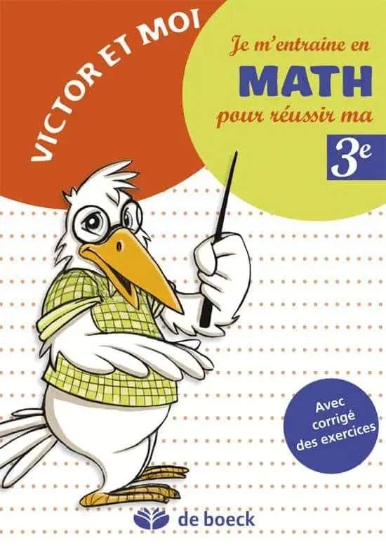Couverture : Je m’entraîne en math pour réussir ma 3e année