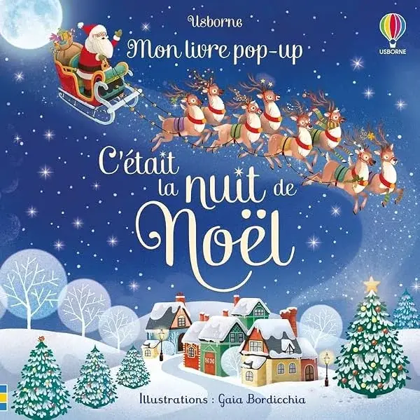 Couverture : C'était la nuit de Noël: Mon livre pop-up: Dès 3 ans