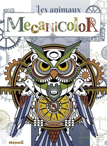 Couverture : Mecanicolor: Les animaux (Hibou)