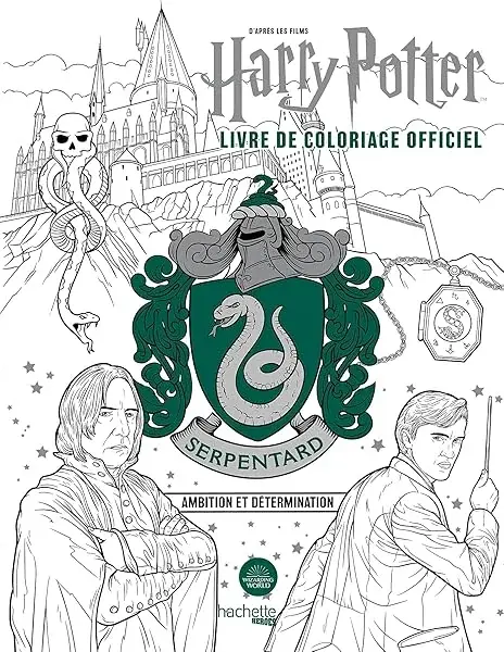 Couverture : Harry Potter: Serpentard: le livre de coloriage officiel: Ambition et détermination