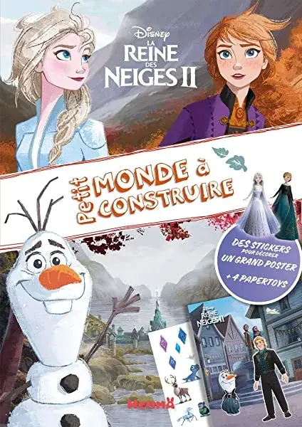 Couverture : Disney La Reine des Neiges 2: Petit monde à construire: Loisirs créatifs: Dès 4 ans