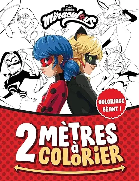 Couverture : Miraculous: 2 mètres à colorier