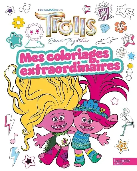 Couverture : Les Trolls: Coloriages extraordinaires: Coloriages extraordinaires
