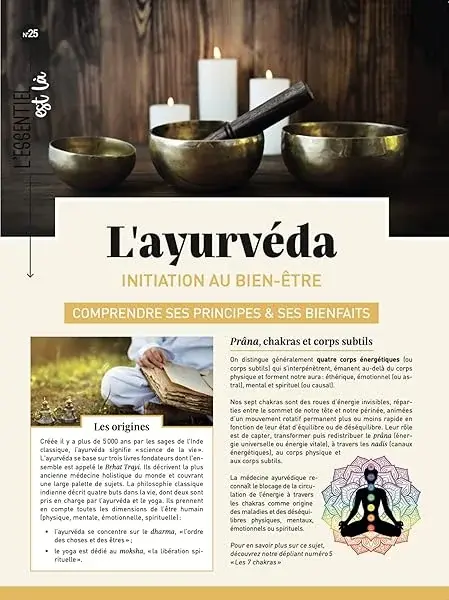Couverture : L'ayurvéda: Initiation au bien-être comprendre ses principes & ses bienfaits