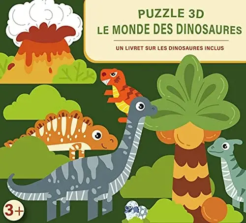 Couverture : Coffret puzzle 3D: Le monde des dinosaures