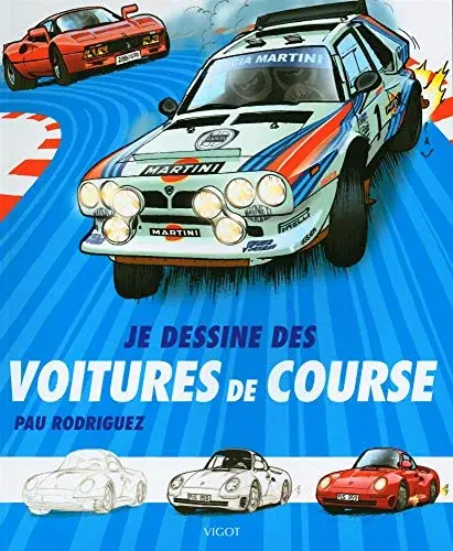 Couverture : JE DESSINE DES VOITURES DE COURSES