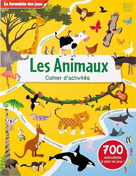 Couverture : Les Animaux: Cahier d'activités