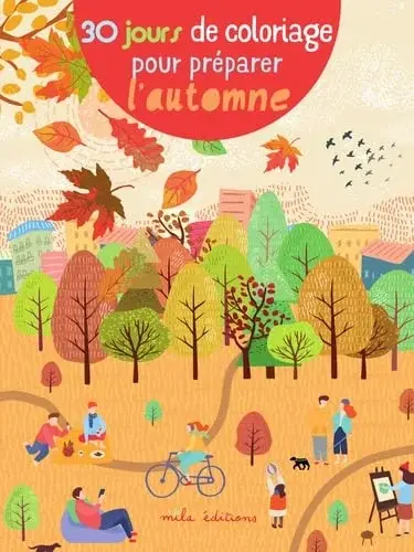 Couverture : 30 jours de coloriage pour préparer l'automne