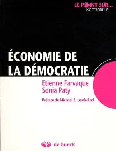 Couverture : Economie de la démocratie