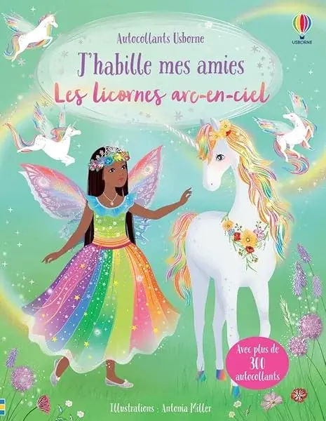 Couverture : J'habille mes amies: Les licornes arc-en-ciel: Dès 5 ans