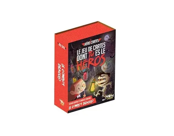 Couverture : Héroï'cartes : Le complot Draculo: Jeu de cartes dont tu es le héros: De 8 à 12 ans