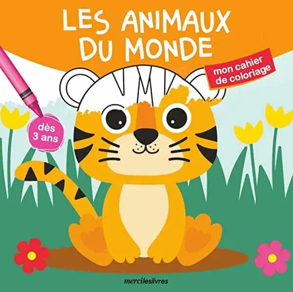 Couverture : Les animaux du monde: Mon cahier de coloriage