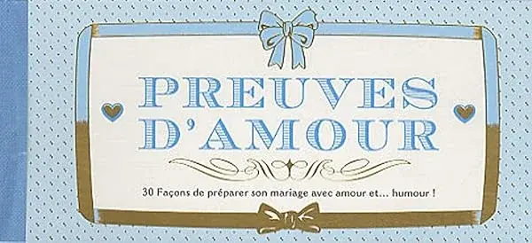 Couverture : Preuves d'amour