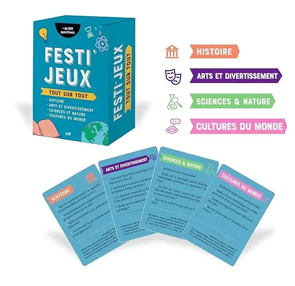 Couverture : FestiJeux: Tout sur tout: + de 600 questions de culture générale !