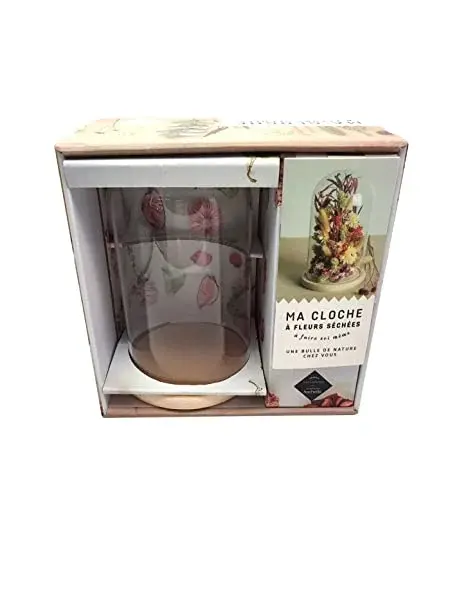 Couverture : Coffret Ma Cloche de fleurs séchées: à faire soi même