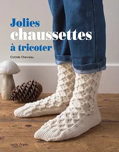 Couverture : Jolies chaussettes à tricoter
