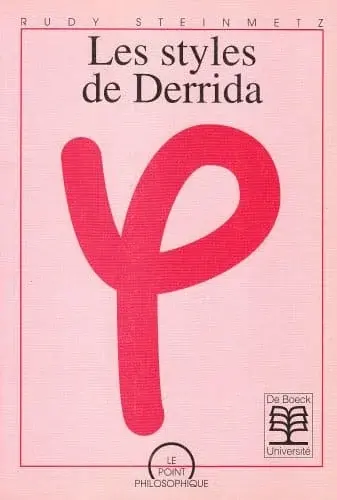 Couverture : Les styles de Derrida