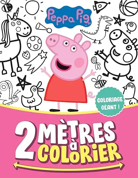Couverture : Peppa Pig: 2 mètres à colorier