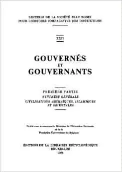Couverture : Gouvernés et gouvernants: (1)